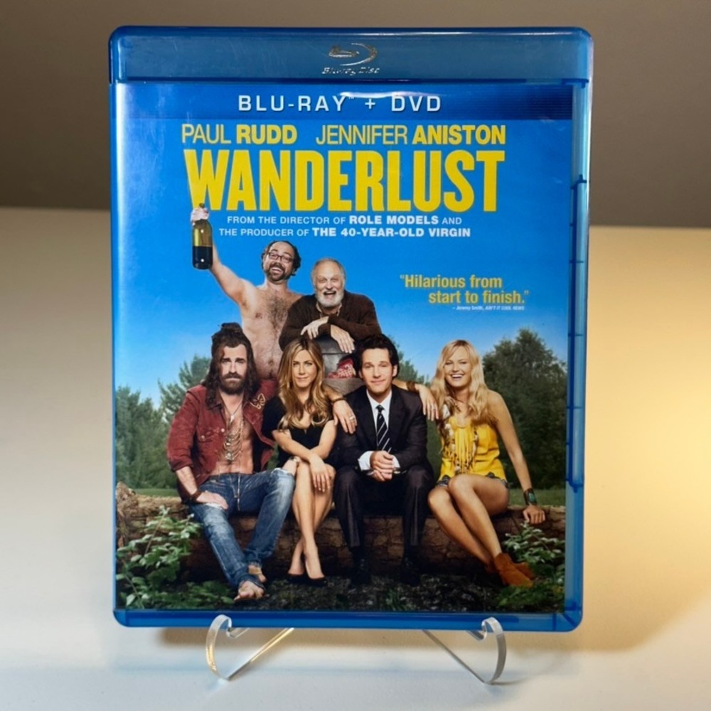 Wanderlust Blu Ray DVD Combo Pack Paul Rudd Jennifer Aniston Comedy Film